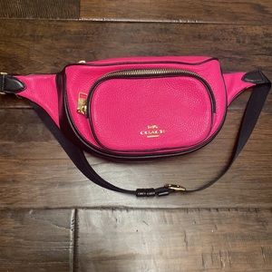 Coach HOT NEON PINK Belt bag bum bag